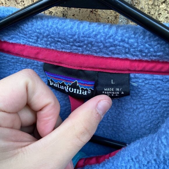 Vintage 2002 Patagonia Snap T Fleece Jacket Large - Picture 6 of 9